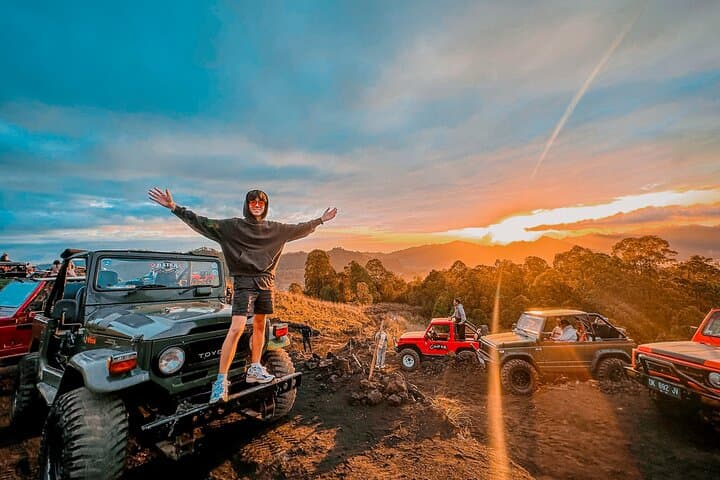 Mount Batur Jeep Sunrise and Hot Spring: Sunrise Views, Black Lava Fields & Soak