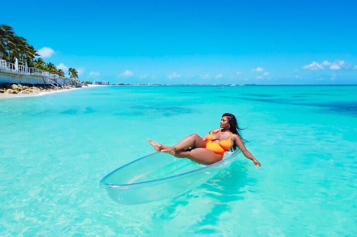 Clear Kayak Photo Shoot in Montego Bay — Drone-Ready Caribbean Experience