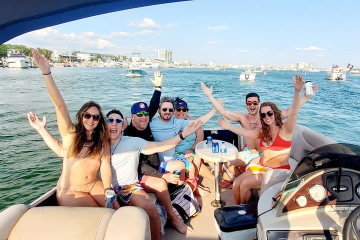 Private Captained Pontoon to Crab Island — Destin Pontoon Charter & Dolphin Cruise photo 3
