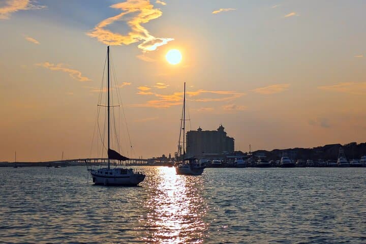Destin Sunset Harbor & Bay Cruise — Evening Wine, Dolphins and Harbor Lights photo 5