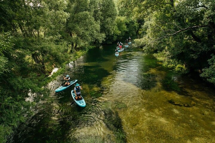Vrljika River Half-Day SUP Tour with Traditional Peka Lunch
