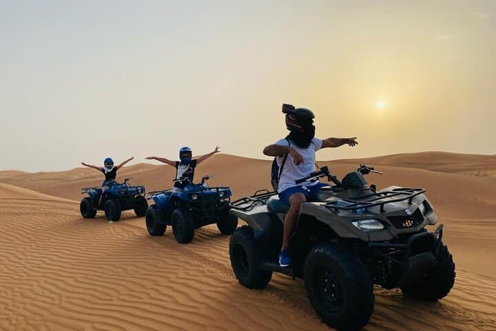 Red Dunes Half-Day ATV Adventure with Camel Ride & Sandboarding (Dubai)