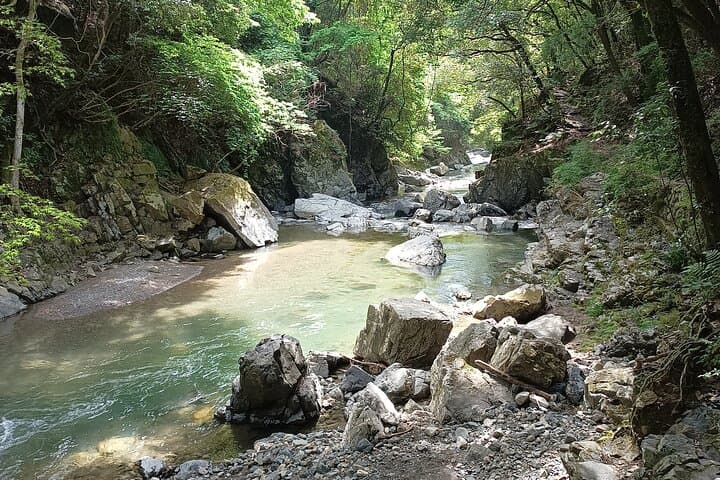 Settsukyo Gorge River Hike & Natural Onsen — Day Trip from Osaka