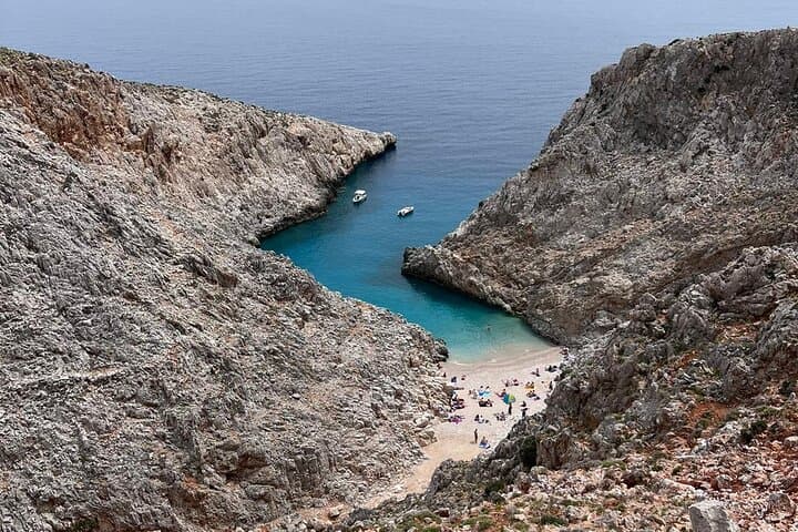 Seitan Limania & Marathi Private Jeep Tour from Chania — Hike, Swim, Lunch