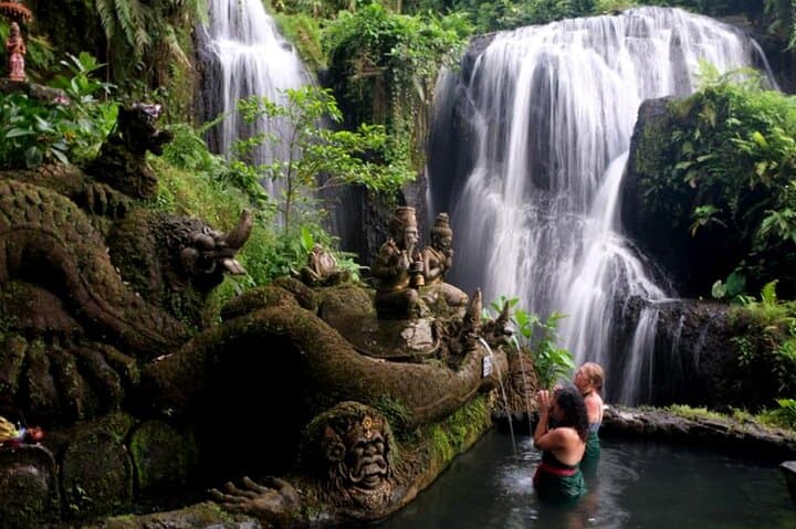 Beji Griya Waterfall Purification: Balinese Melukat Ceremony near Ubud