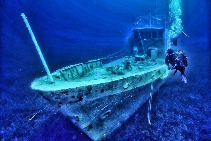 Drymades Shipwreck Dive: 25m Wreck with Rare Hyperbaric Room photo 5