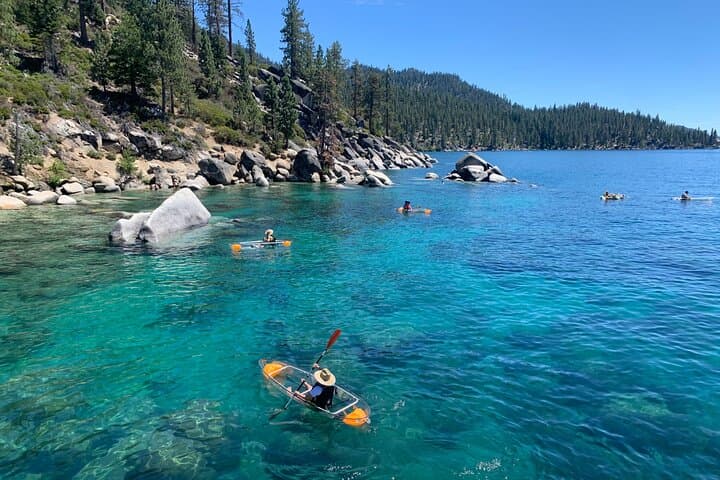 Clear Kayak Paddle Tour at Sand Harbor — Paddle Transparent Kayaks on Lake Tahoe photo 4