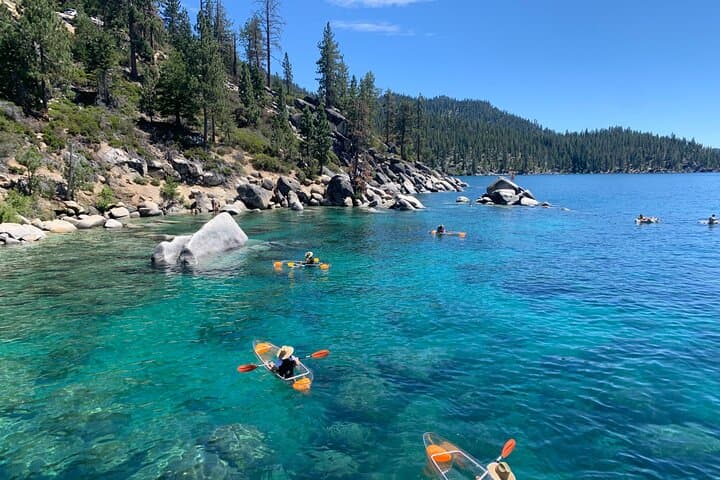 Clear Kayak Paddle Tour at Sand Harbor — Paddle Transparent Kayaks on Lake Tahoe photo 6
