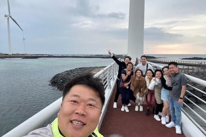 Private West & South Jeju Day Tour — Jeongbang Falls, Yongmeori & Tea Fields photo 2