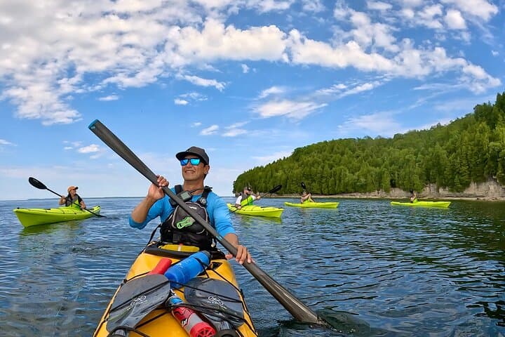 Sea Kayaking Door County: Guided Door Bluff Tours on Lake Michigan