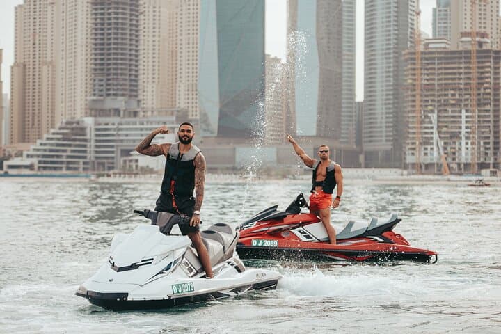 Jet Ski Near Burj Al Arab: Dubai Coastline Thrill with Pickup photo 5