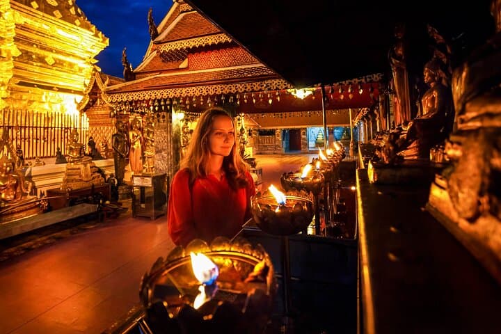 Chiang Mai Sunset Temples Tour: Wat Umong & Doi Suthep Evening Experience photo 5