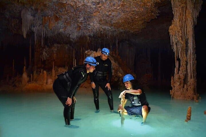 Secret River Jungle Adventure: Cenote Cave Bike, Hike & Underground River Swim in Riviera Maya