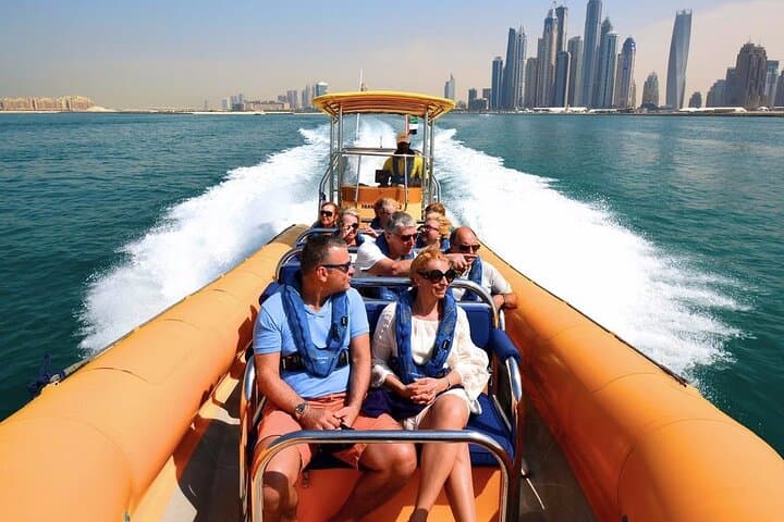 Dubai 60-Min Yellow Boat Tour: Marina Skyline Cruise at Sunset photo 4