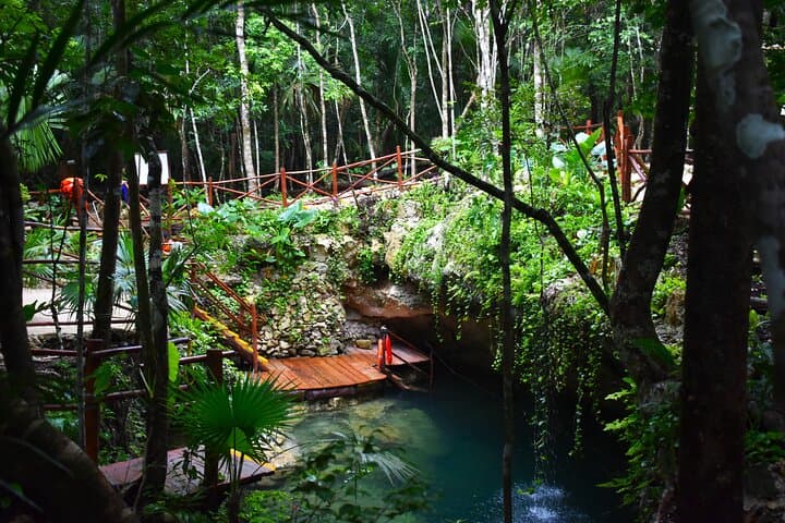 Three Cenotes and Zipline: Puerto Morelos Cenote Route Adventure photo 3