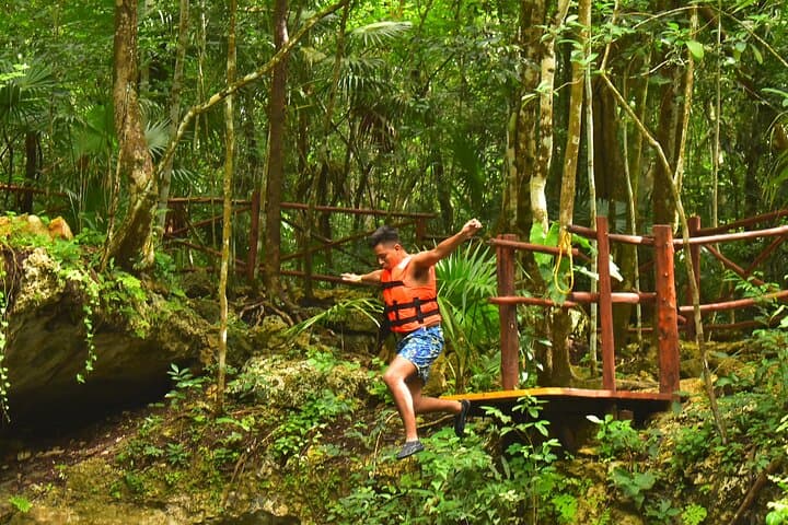 Three Cenotes and Zipline: Puerto Morelos Cenote Route Adventure photo 4