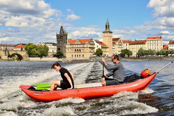 Canoe Prague's Vltava: Urban River Tour from Devil's Channel to Charles Bridge photo 2