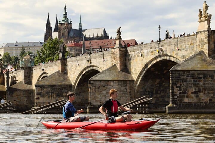 Canoe Prague's Vltava: Urban River Tour from Devil's Channel to Charles Bridge