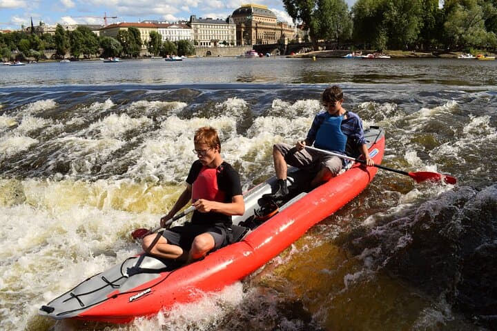 Canoe Prague's Vltava: Urban River Tour from Devil's Channel to Charles Bridge photo 4