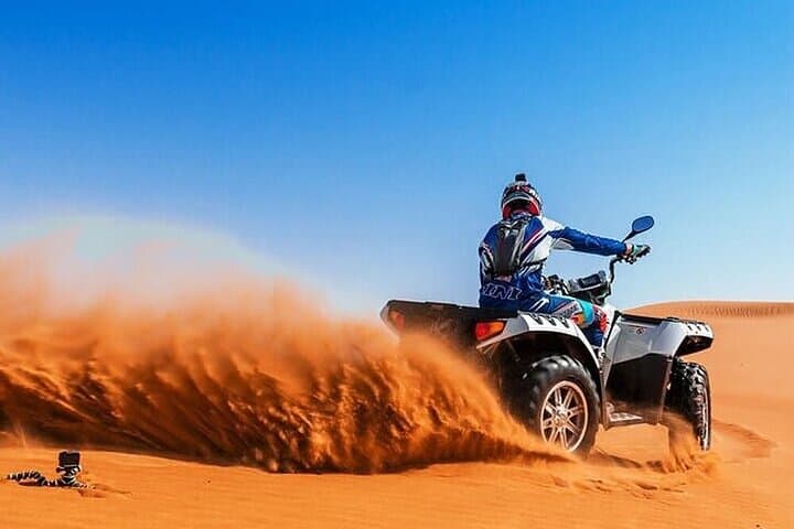 Dubai Red Dune Evening Desert Safari with Quad Bike, Camel Ride & Dinner photo 4
