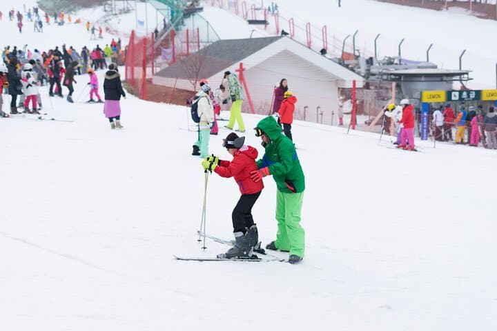 Day Trip to Jisan Forest Ski Resort from Seoul — Beginner Lessons & Shuttle