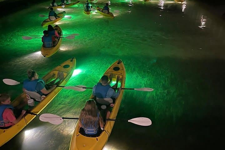 Clearwater LED Glass-Bottom Kayak Night Tour: Fish-Feeding Adventure Under the Stars photo 4