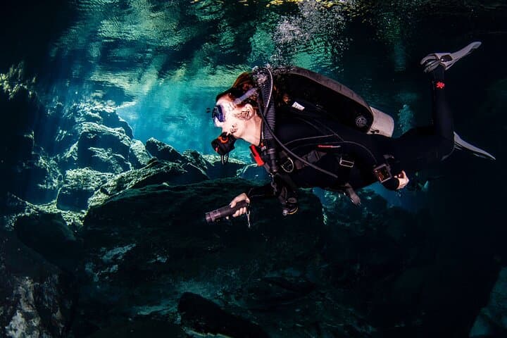 Private Cenote Scuba Diving Near Playa del Carmen — 2-Tank Guided Dive photo 2
