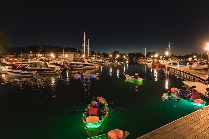 Evening LED Glow Clear Kayak Tour on Lake Tahoe — Family-Friendly Dusk Paddle photo 3