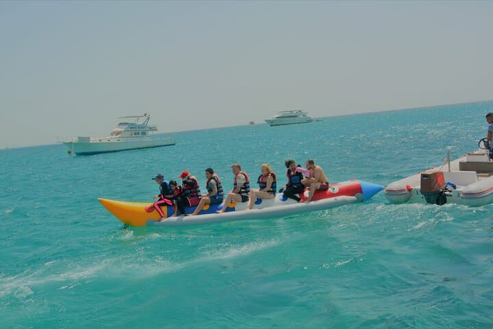 Sharm El Sheikh Mega Sea & Desert Adventure: Parasail, Snorkel, Quad & Bedouin BBQ