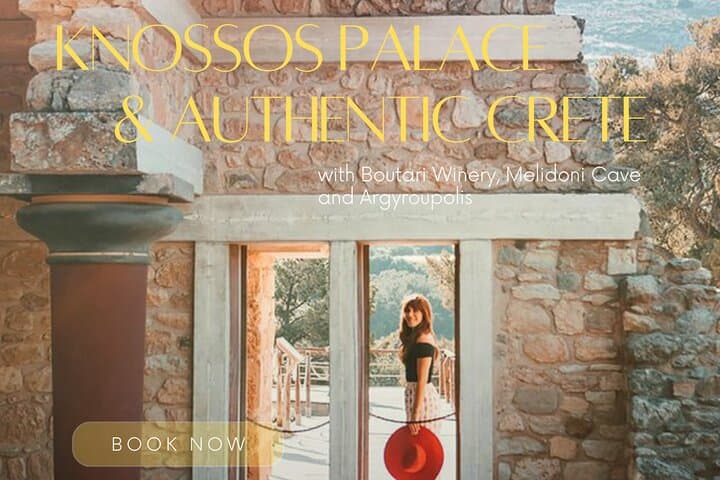 Private Knossos & Authentic Crete Day Tour — Wine, Caves & Rethymno