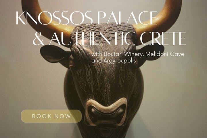 Knossos, Skalani & Rethymno: A Full-Day Crete Tour of History, Wine and Caves