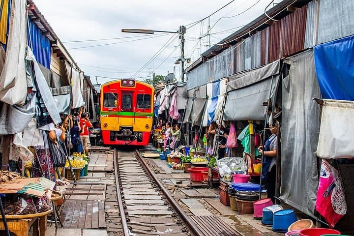 Glamping Kanchanaburi & Erawan Falls: 2-Day Jungle Camp, Train Market & Floating Market photo 3