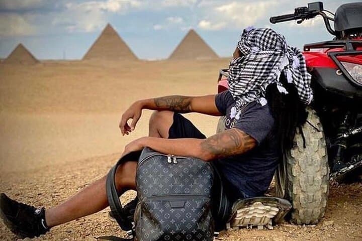 Giza Pyramids, Sphinx & Desert ATV: Private Camel Ride with Dinner Cruise photo 2
