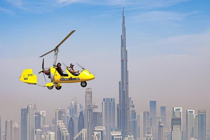 Gyrocopter Flight Over Dubai: Palm Jumeirah, Burj Al Arab & Marina from 1500 ft photo 2