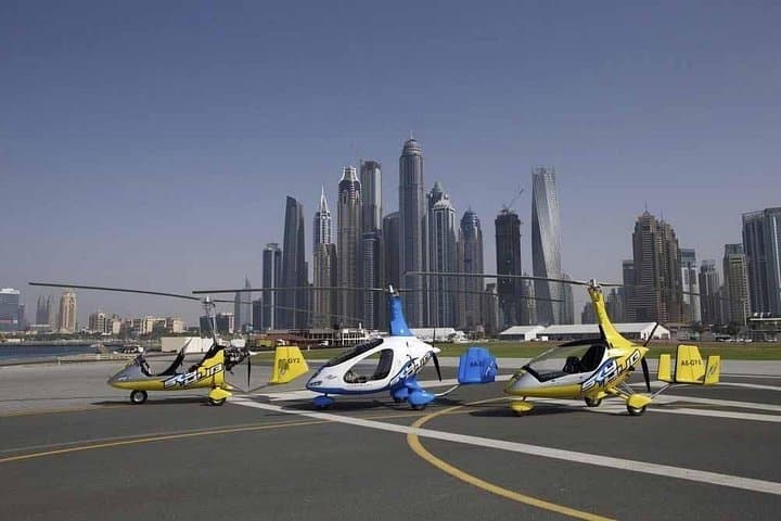 Gyrocopter Flight Over Dubai: Palm Jumeirah, Burj Al Arab & Marina from 1500 ft photo 3