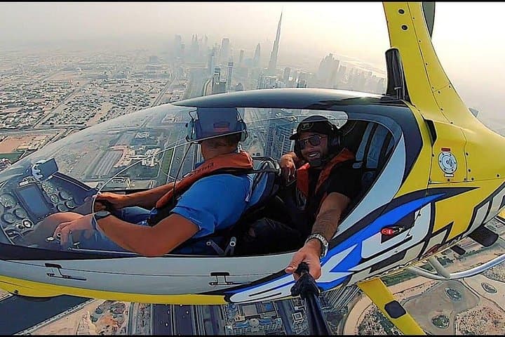 Gyrocopter Flight Over Dubai: Palm Jumeirah, Burj Al Arab & Marina from 1500 ft photo 4