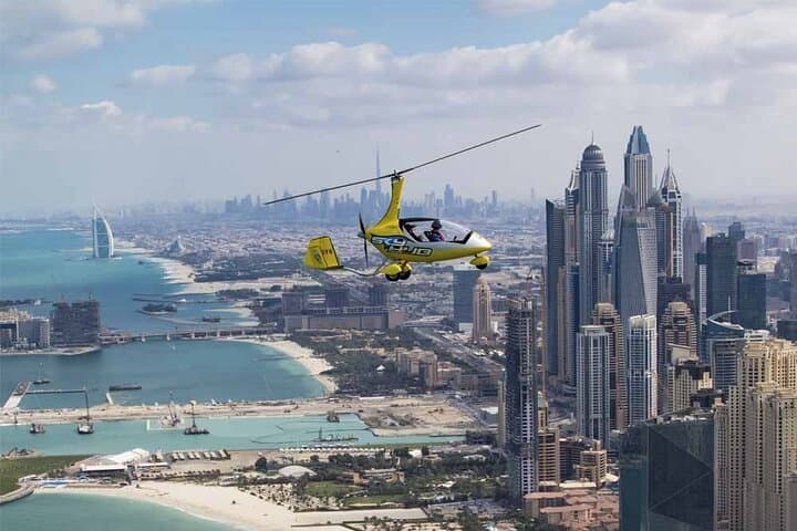 Gyrocopter Flight Over Dubai: Palm Jumeirah, Burj Al Arab & Marina from 1500 ft photo 1