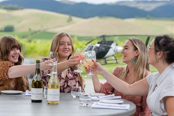 Helicopter Winery Drop-In: The Grape Vine Waipara Flights from Christchurch
