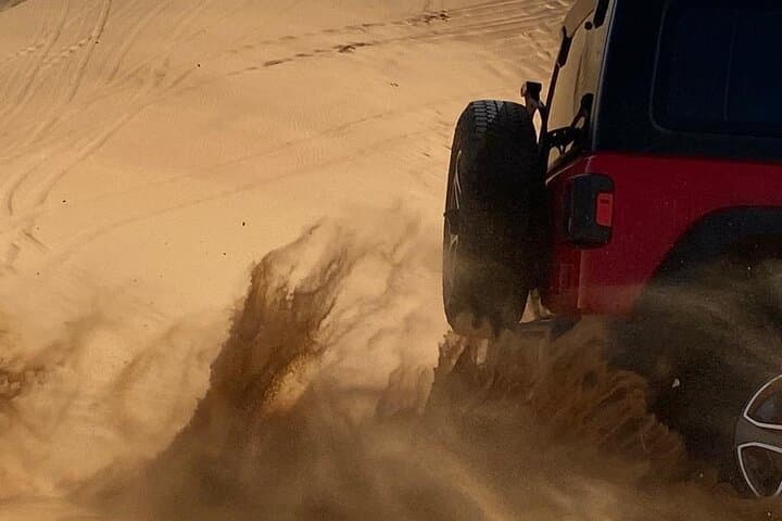 Evening Flip-Top Jeep Desert Safari in Dubai: Dune Bashing, Camel Ride & BBQ photo 3