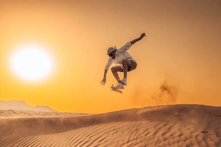 Private Sunset Desert Safari in Dubai — Dune Bashing, Sandboarding & BBQ under the Stars photo 1