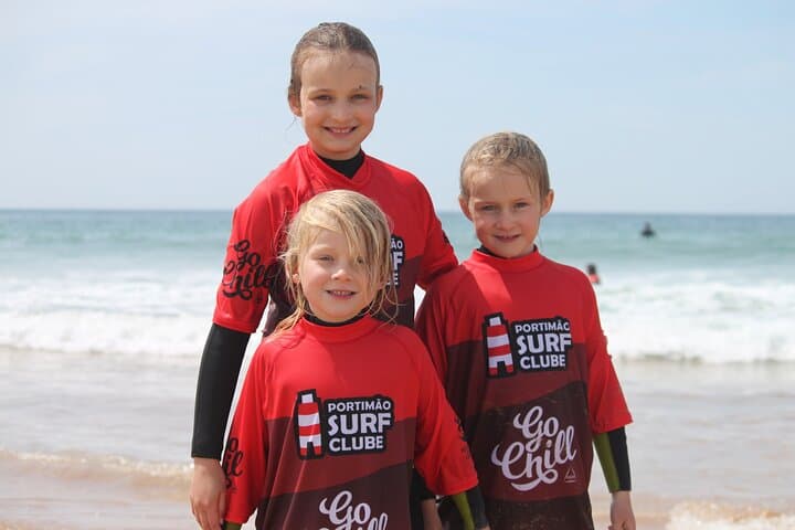 Group Surf Lesson at Praia da Rocha — Algarve Winter Surfing Lessons