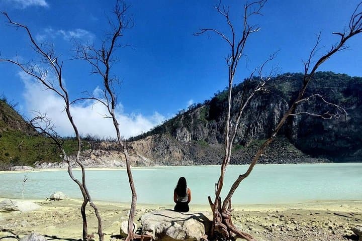 Bandung White Crater & Hot Springs Day Tour: Kawah Putih, Tea Plantations & Strawberry Picking