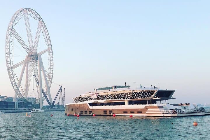 Dubai Lotus Mega Yacht 3-Hour Dinner Sail — Skyline & Palm Views at Night photo 2