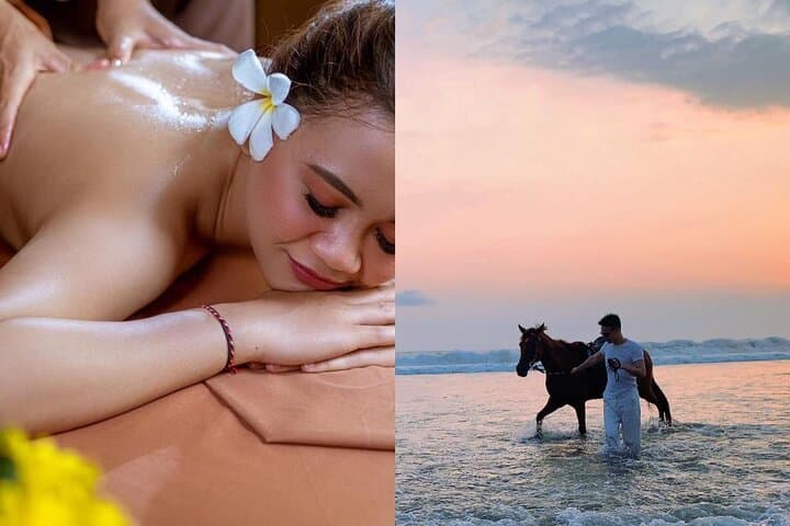 Seminyak Beach Horse Ride and 2-Hour Balinese Luxury Spa