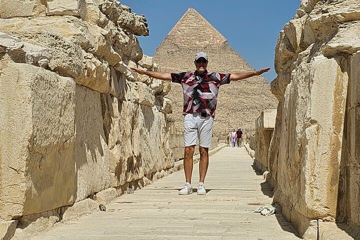 Giza Pyramids Private Tour: Inside the Pyramids, Sphinx, Camel Ride & Traditional Lunch photo 2