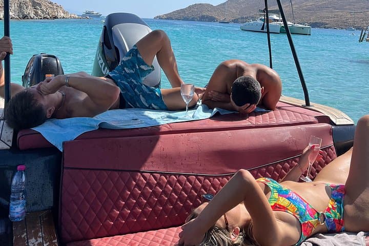 Private Luxury Speedboat Cruise Along Mykonos' Southern Coast photo 4