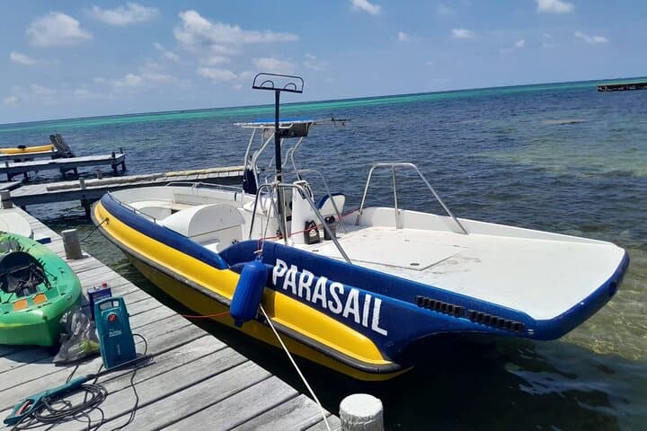 Parasailing Above the Caribbean Sea — Ambergris Caye Aerial Tour photo 4