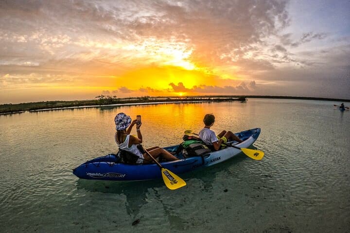 Bacalar Sunrise Kayak Tour: Paddle the Lagoon’s Pirate Channel and Mangroves