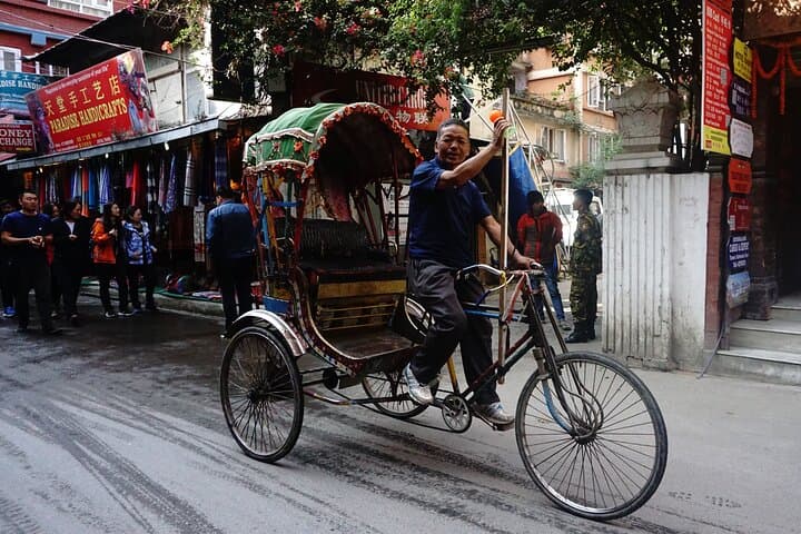 Kathmandu Rickshaw Rickshaw Tour of Thamel and Durbar Square — Explore Narrow Lanes by Cycle Rickshaw photo 2