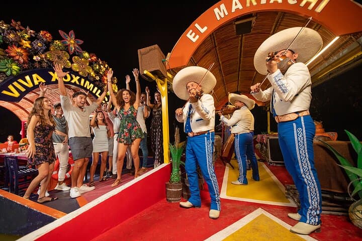 Xoximilco Boat Fiesta: Trajinera Night Cruise with Tequila Tasting in Cancun photo 4